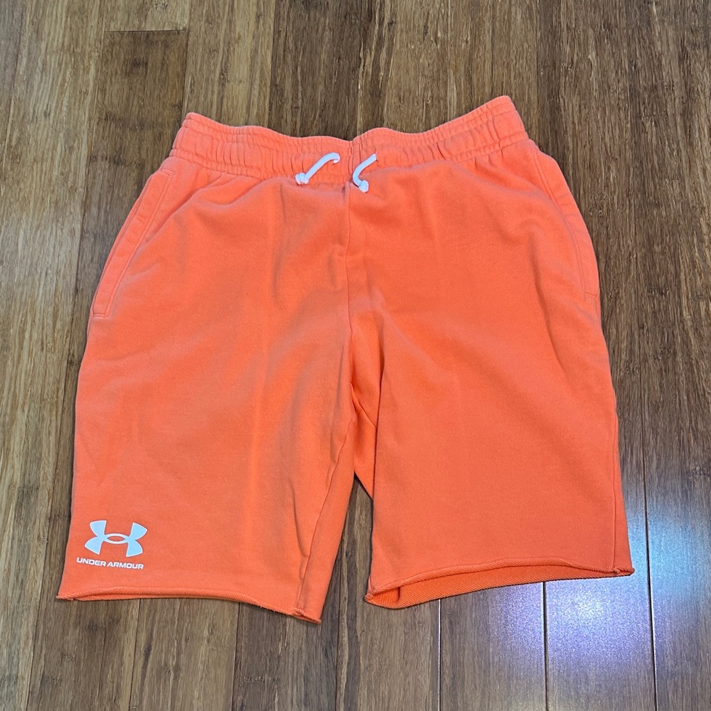 LAST CHANCE OFFER: Under Armour Men's Bright Orange Athletic Shorts